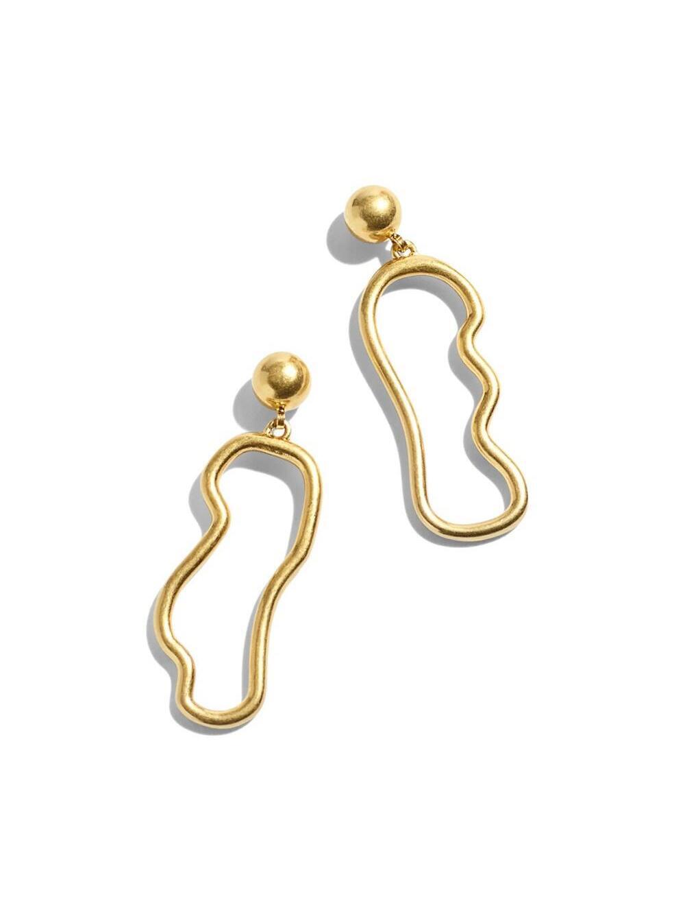 Madewell Wavy Line Drop Earrings